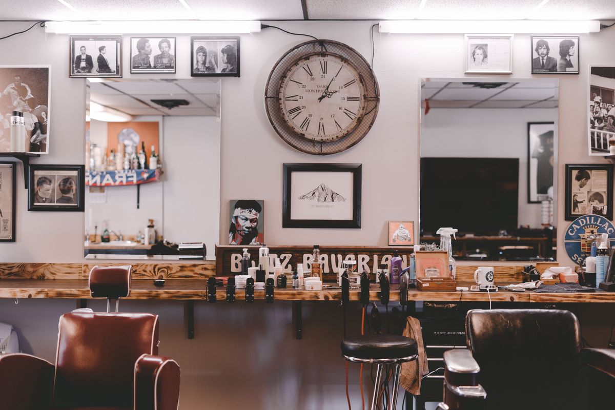 Traditional barbershop interior